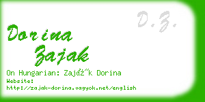 dorina zajak business card